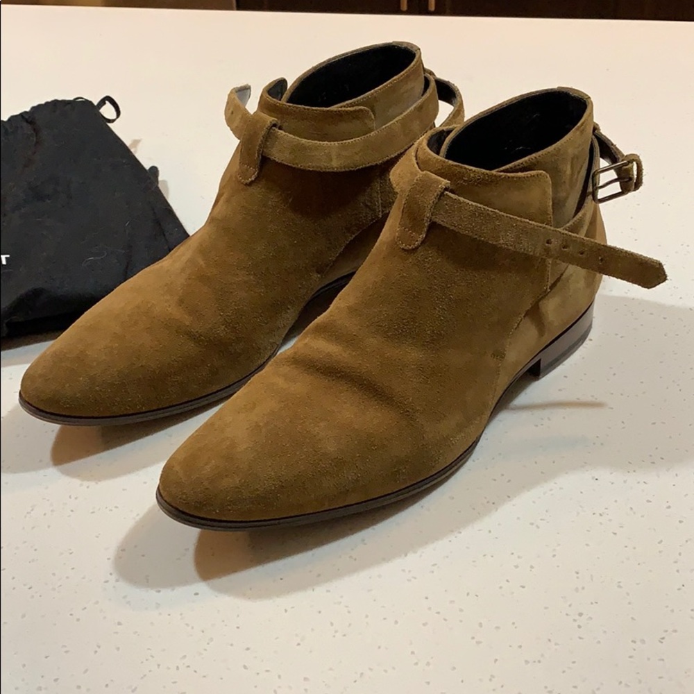 Saint Laurent jodhpurs in tobacco suede, size 41.5